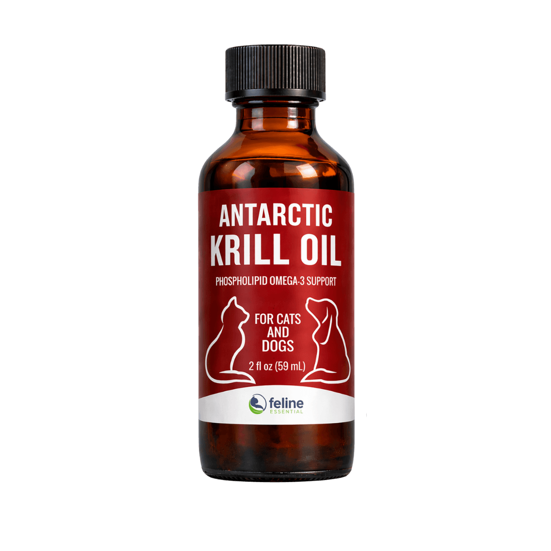 Antarctic Krill Oil for Pets Dietary Supplement Omega-3 for Pets Feline Essentials